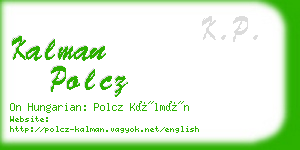 kalman polcz business card